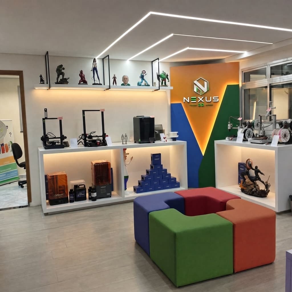 Loja física da Nexus 3D em Maringá