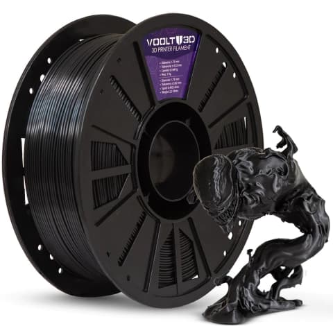 Filamento PLA Preto V-Silk High Speed Premium - 1Kg